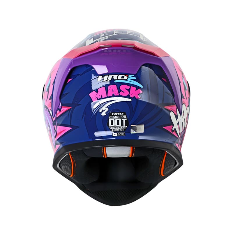 Casco moto hro 506 mask az.os fc integral norma dot3