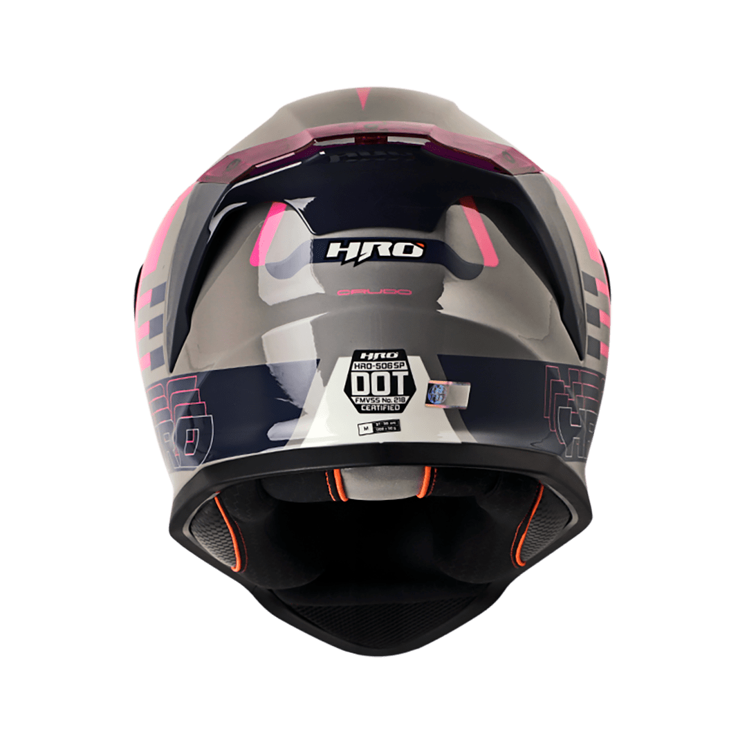 Casco moto hro 506 crudo gr fc integral norma DOT3