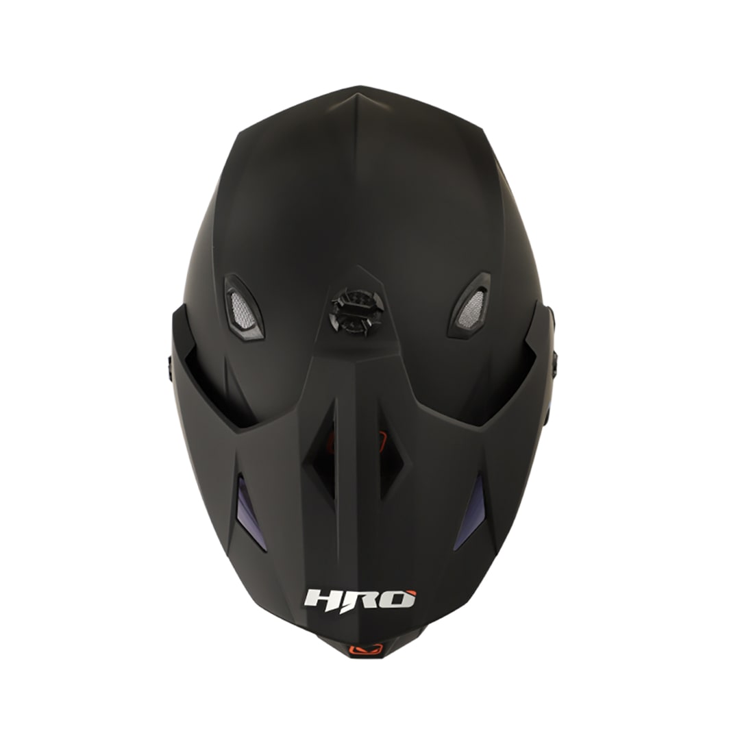 Casco moto hro mx-330dv solid ng mate az multipropósito2