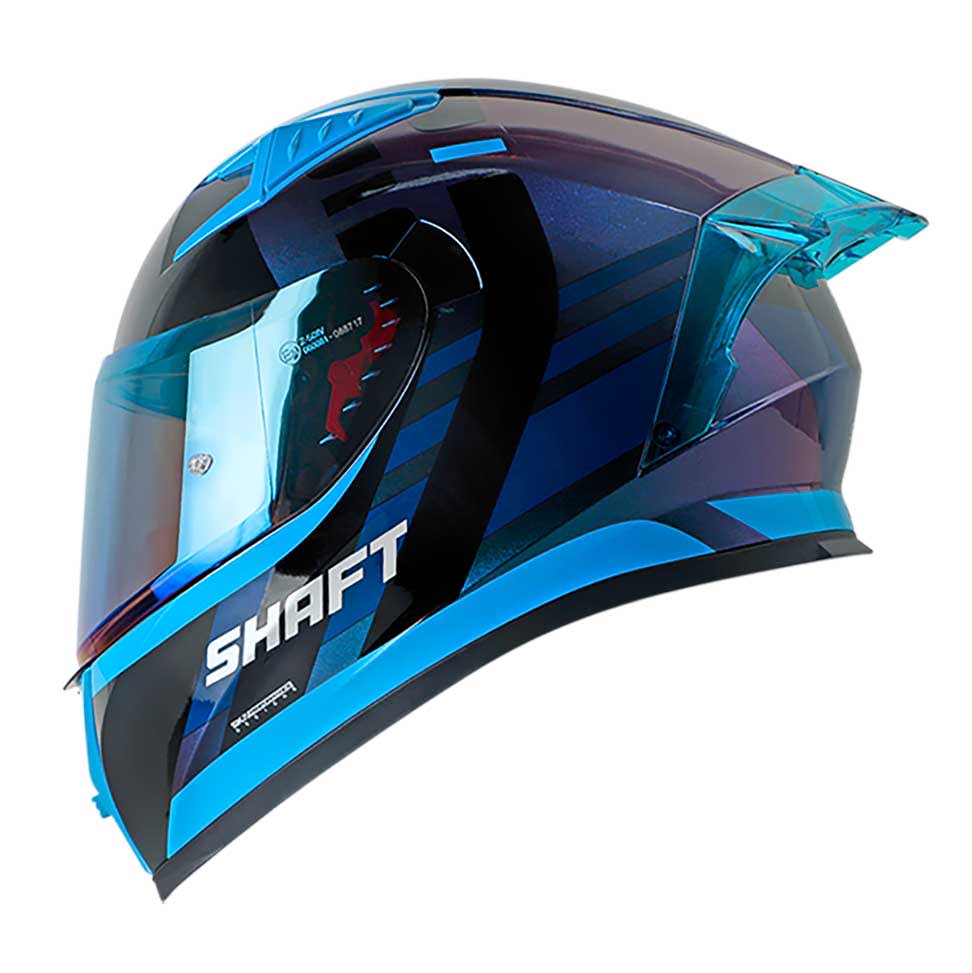 CASCO MOTO SHAFT 526SP EVO SAMPLER CAMALEON AZUL INTEGRAL1