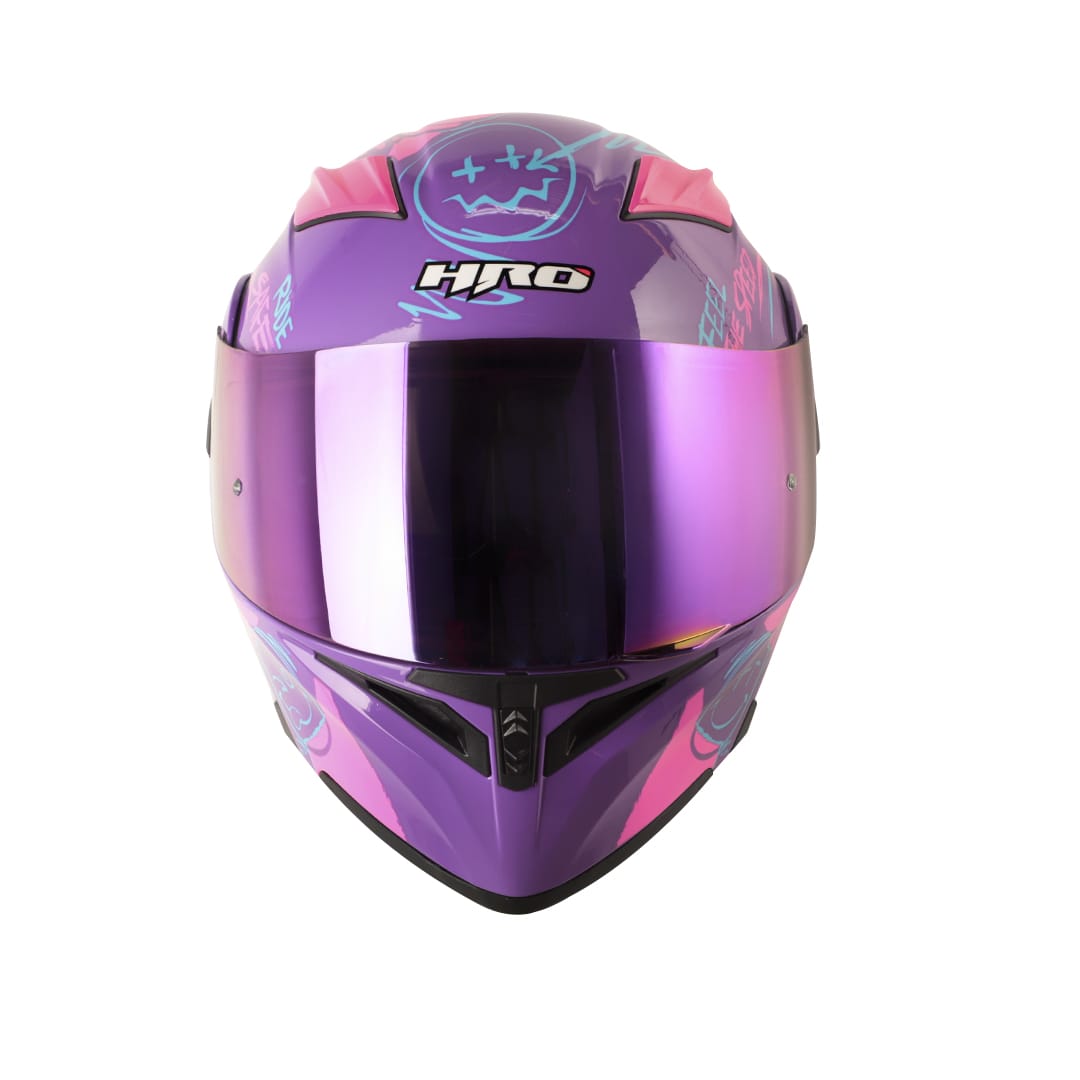 Casco Moto Hro 3400dv razor mr fc Abatible Sun Visor Certificación Dot3