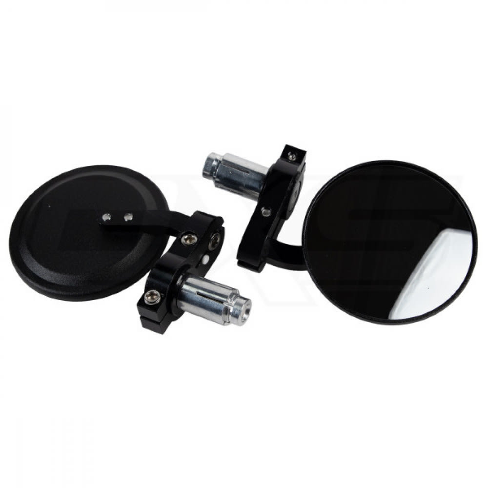Espejos Moto Tope Puño Aluminio Tipo Cafe Racer KMT-3811