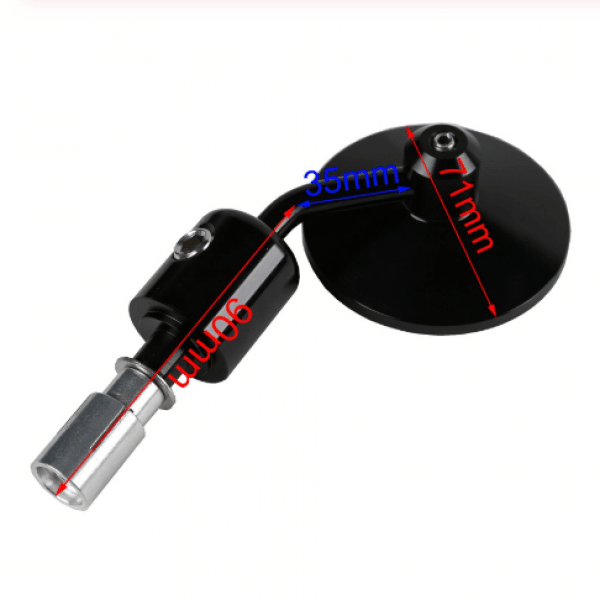 Espejos moto tope puño aluminio tipo cafe racer kmt-3903