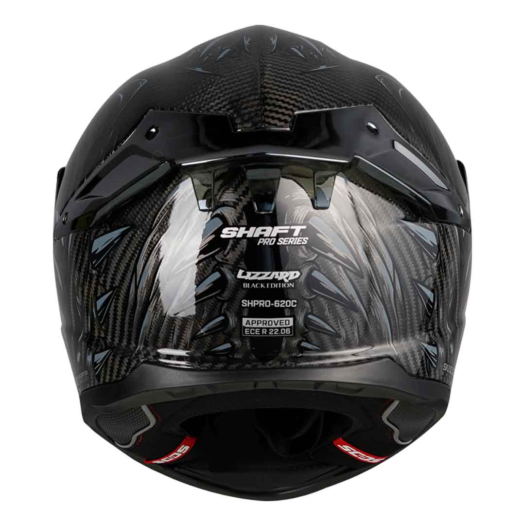 Casco moto Shaft pro 620c evo fibra de carbono integral lizzard ng gr sl5