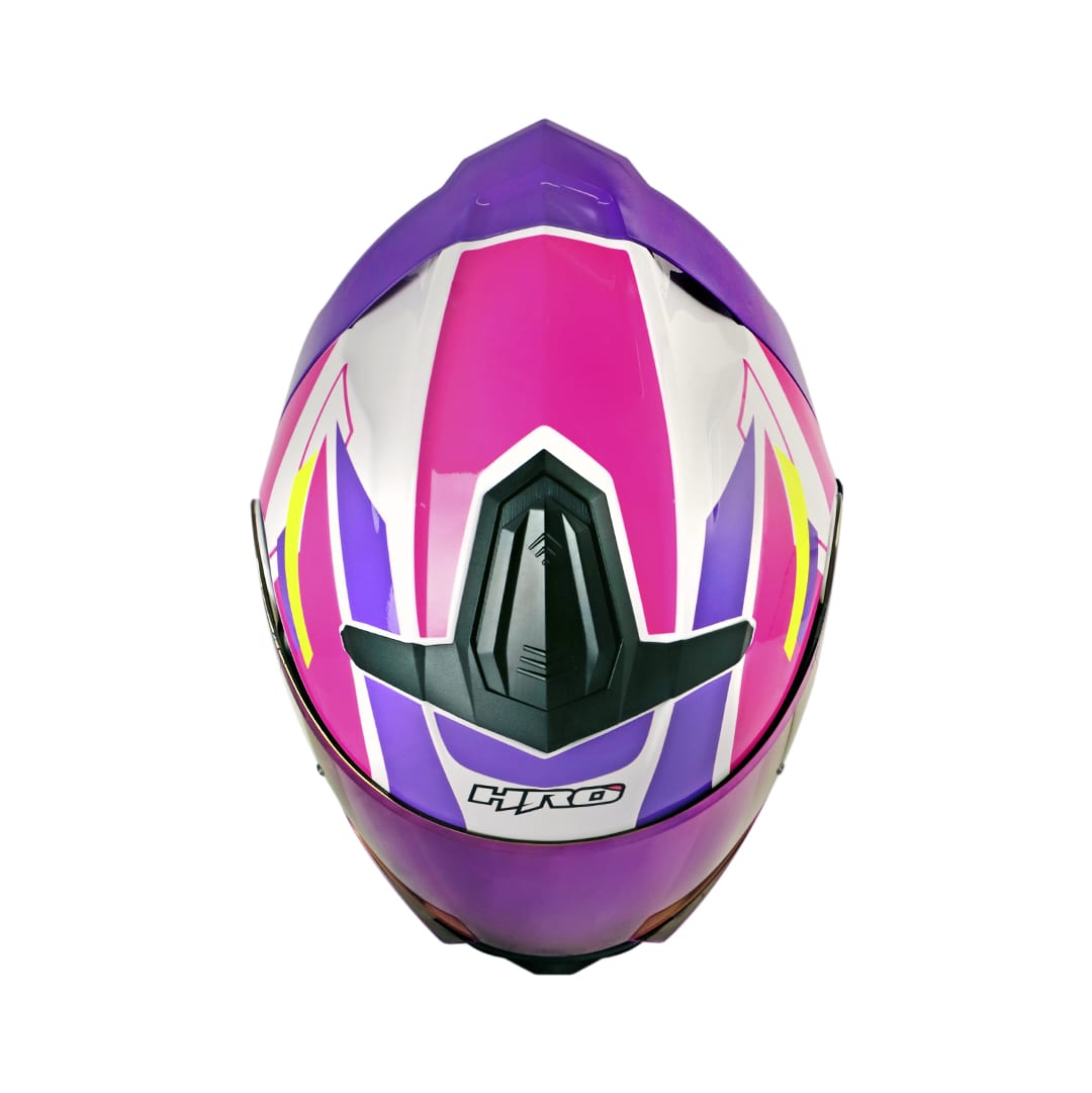 Casco Moto Hro 3440dv lazzard Abatible Sun Visor Certificación Dot2