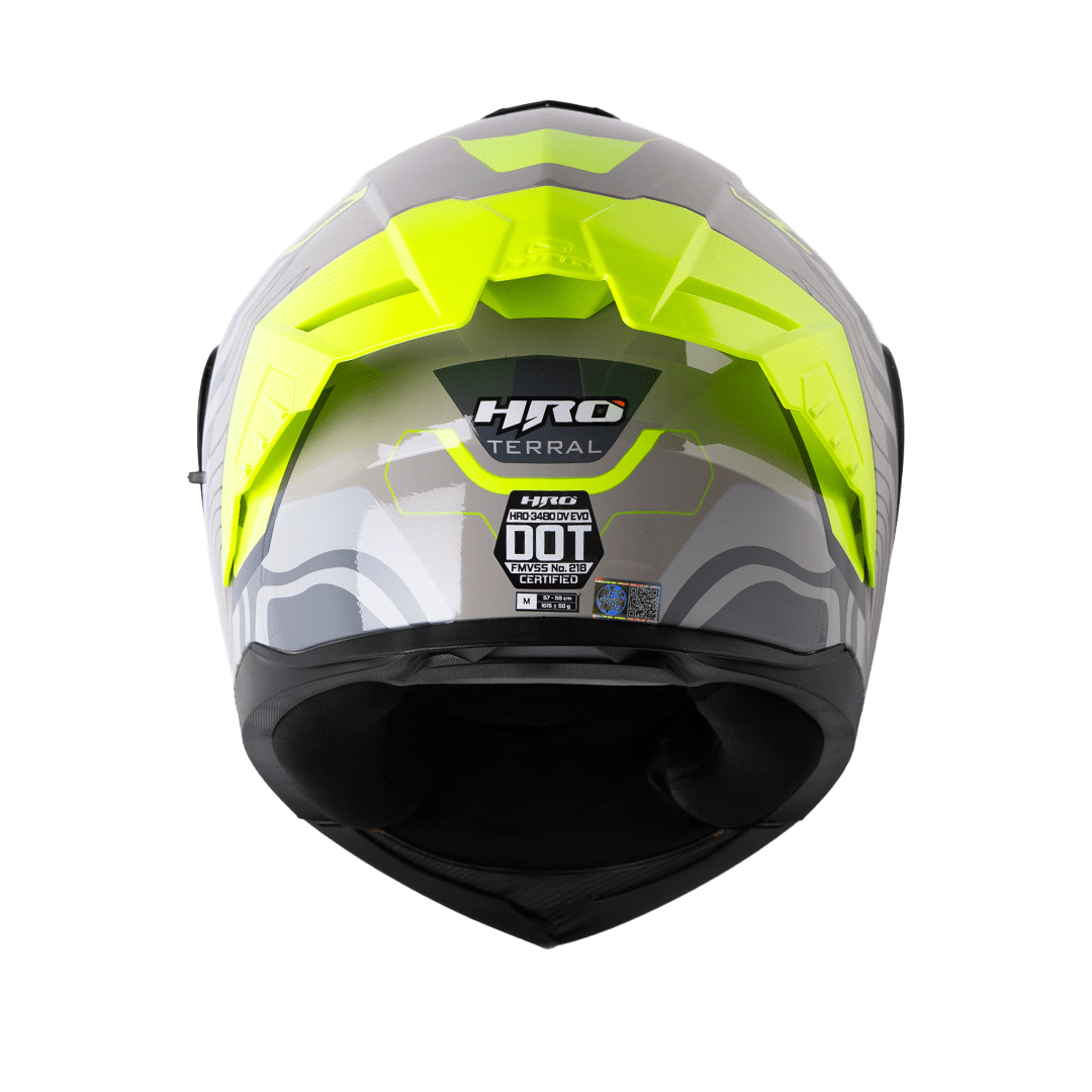 Casco moto hro 3480dv terral gr gr abatible con sun visor dot4