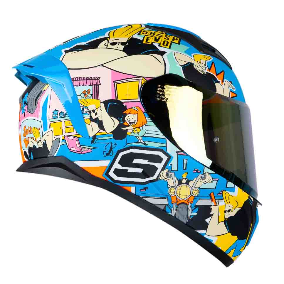 Casco moto shaft 582sp evo johnny brazo az integral edicion