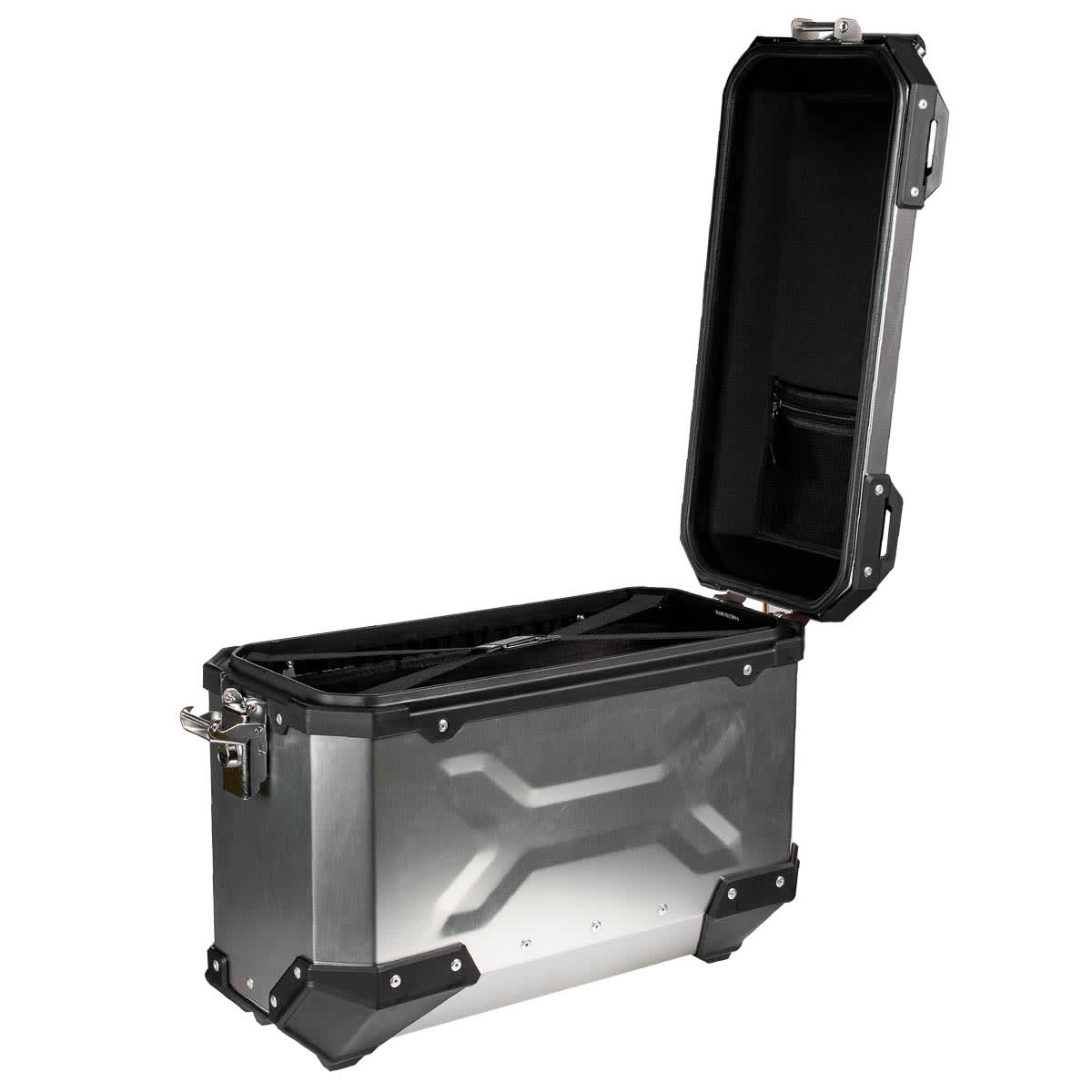 Maletas laterales para moto 4rs v39 v2 aluminio silver 72 litros universal desmontables2