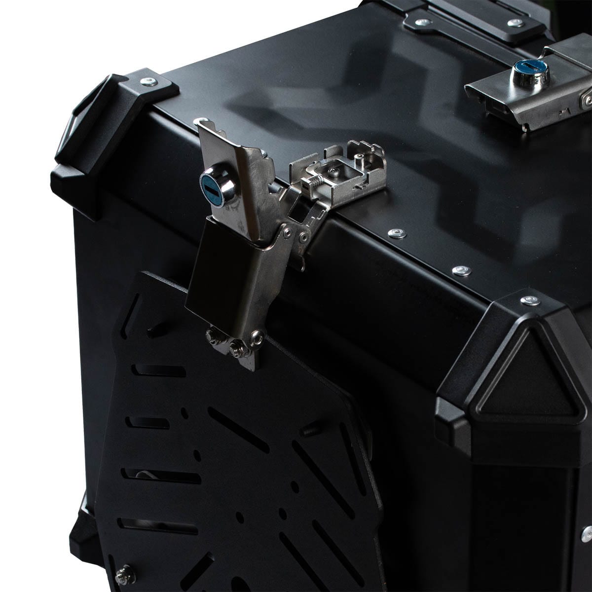 Maleta Top Case Moto Aluminio Negro 4rs E70 45 Litros Turismo Trail Desmontable4