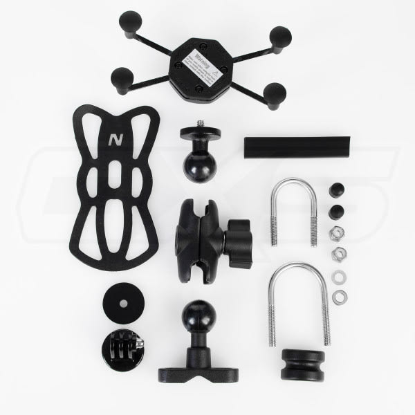 Soporte para celular y cámaras belta moto pro volantes 22 y 28mm + cargador usb1