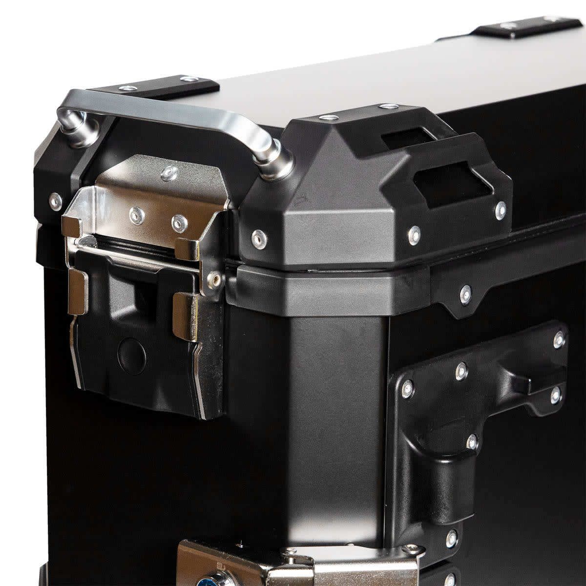 Maletas laterales para moto 4rs v39 v2 aluminio black 72 litros universal desmontables7