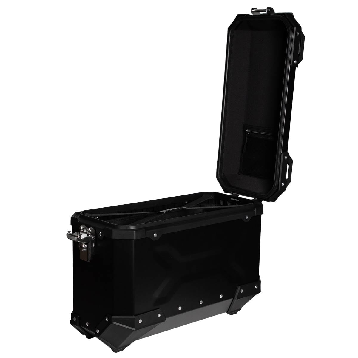 Maletas laterales para moto 4rs v39 v2 aluminio black 72 litros universal desmontables2