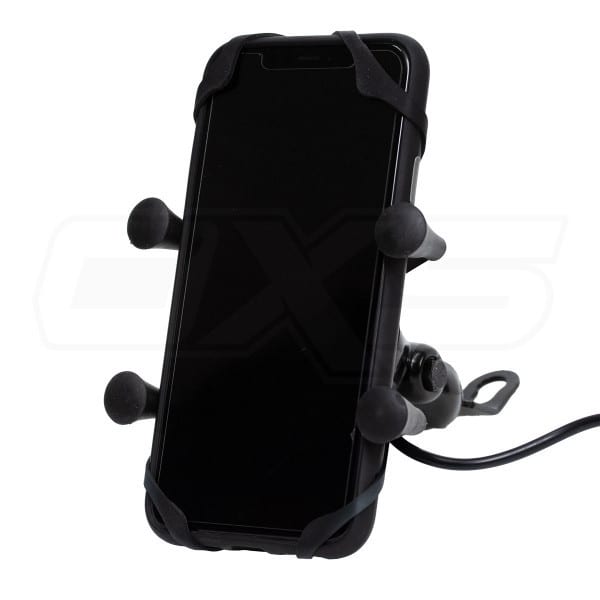 Soporte para celular moto jg con cargador base para espejos o tornillos3