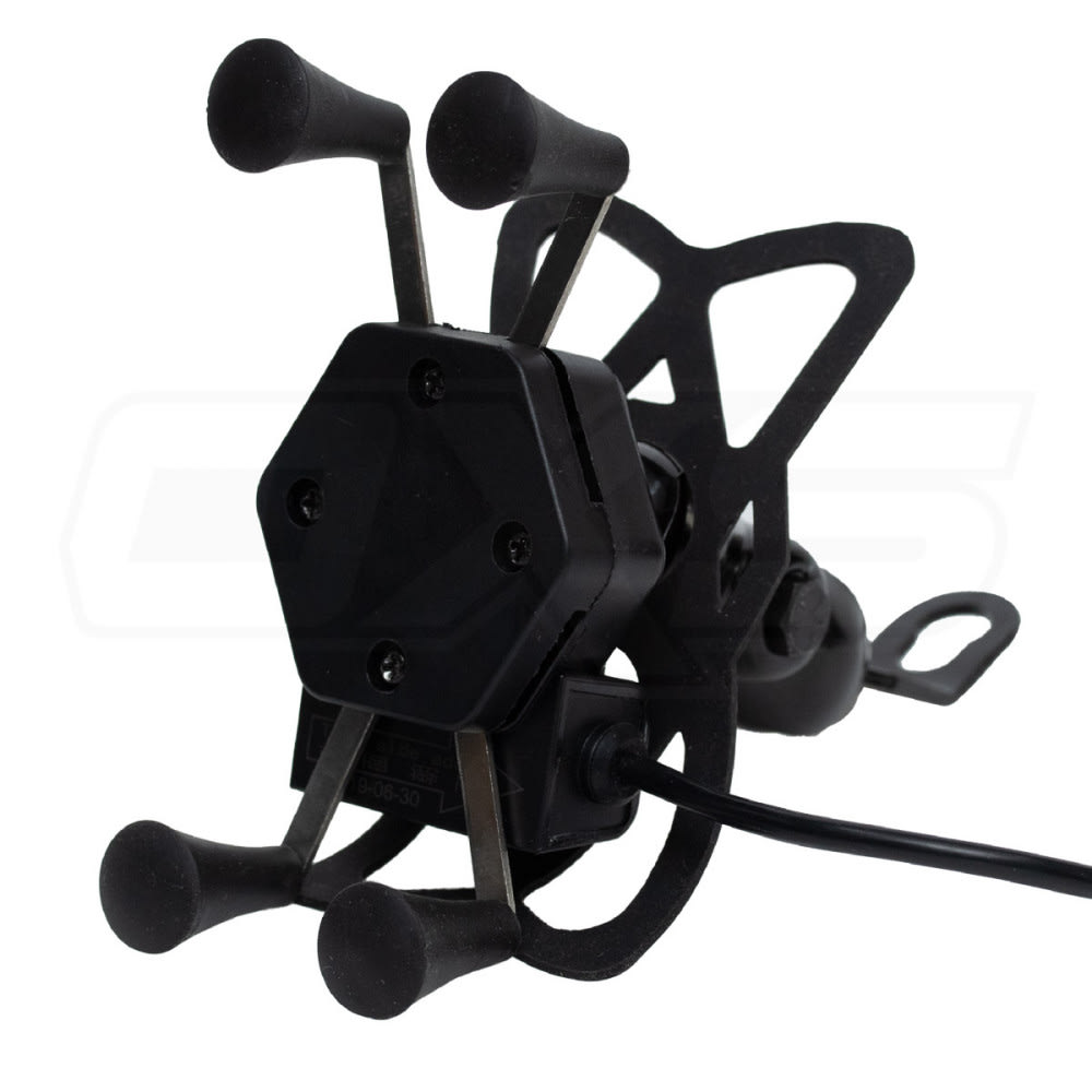 Soporte para celular moto jg con cargador base para espejos o tornillos5