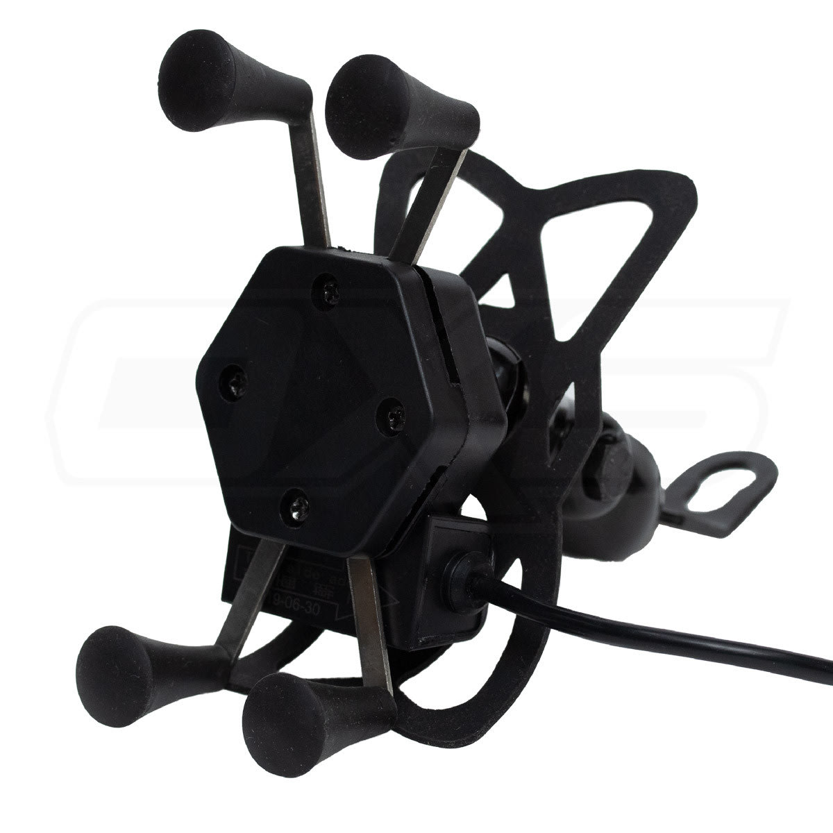 Soporte para celular moto jg con cargador base para espejos o tornillos4