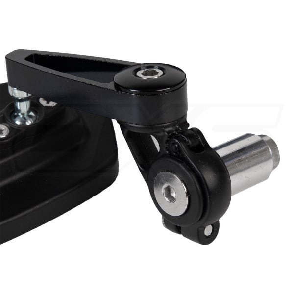 Espejos para moto tope de puño volante con tinte azul4