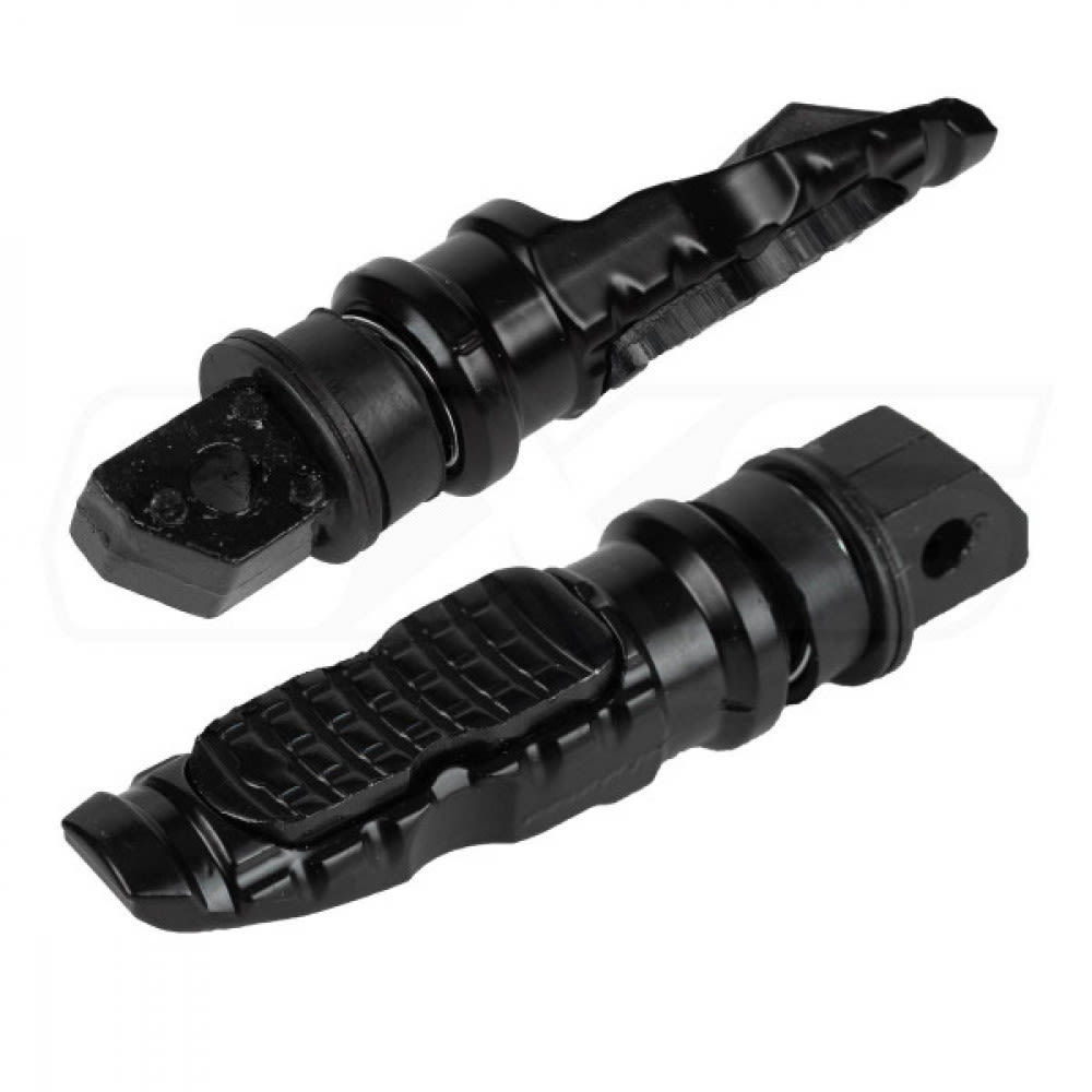 Set de pedalines apoya pies para moto metal blk1