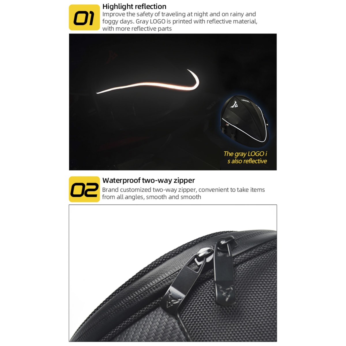 Bolso cola para moto motocentric 5.8 litros 11-MC-0053 verde5