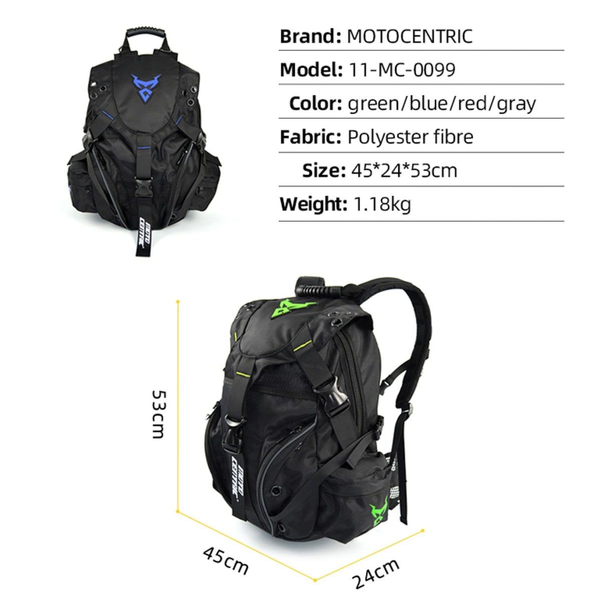 Mochila para moto Motocentric 11-MC-00997