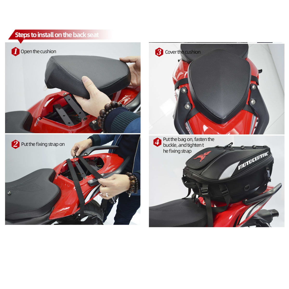 Bolso de cola para moto motocentric expandilbe de 15 a 25 litros 11-mc-01027