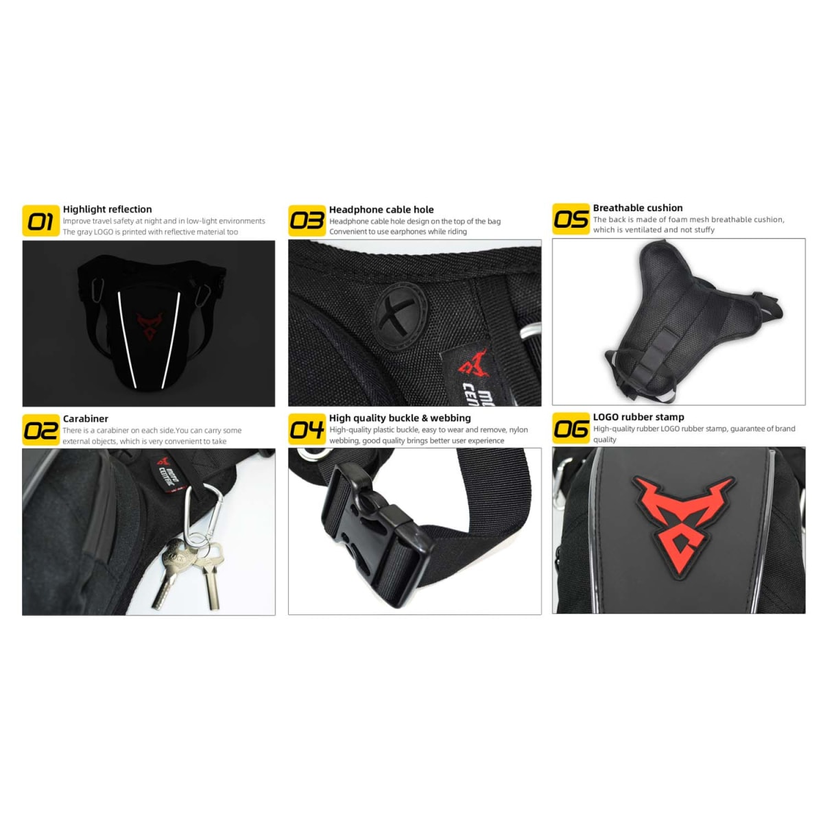 Muslera para moto motocentric 11-mc-0105 expandible de 1,7 a 3 litros9