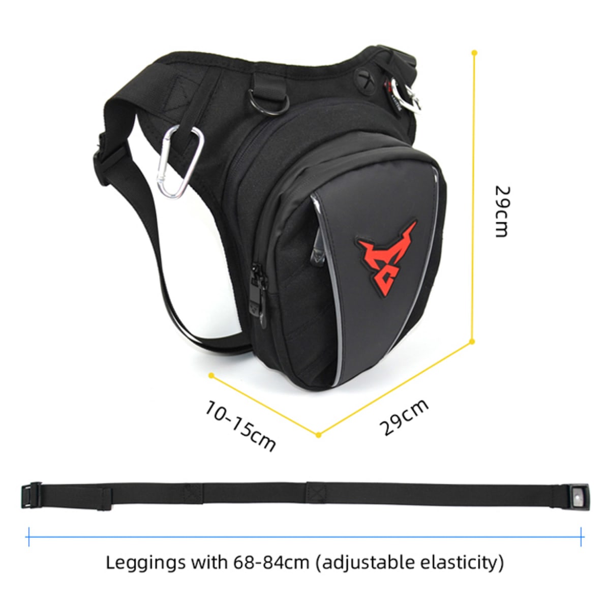 Muslera para moto motocentric 11-mc-0105 expandible de 1,7 a 3 litros6