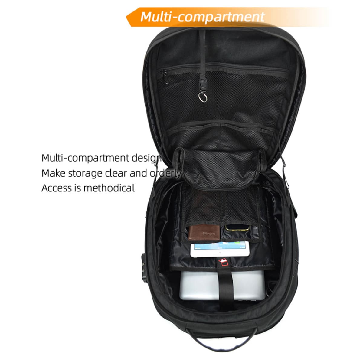 Mochila para moto motocentric rigida expandible de 29 a 45 litros mc-01234