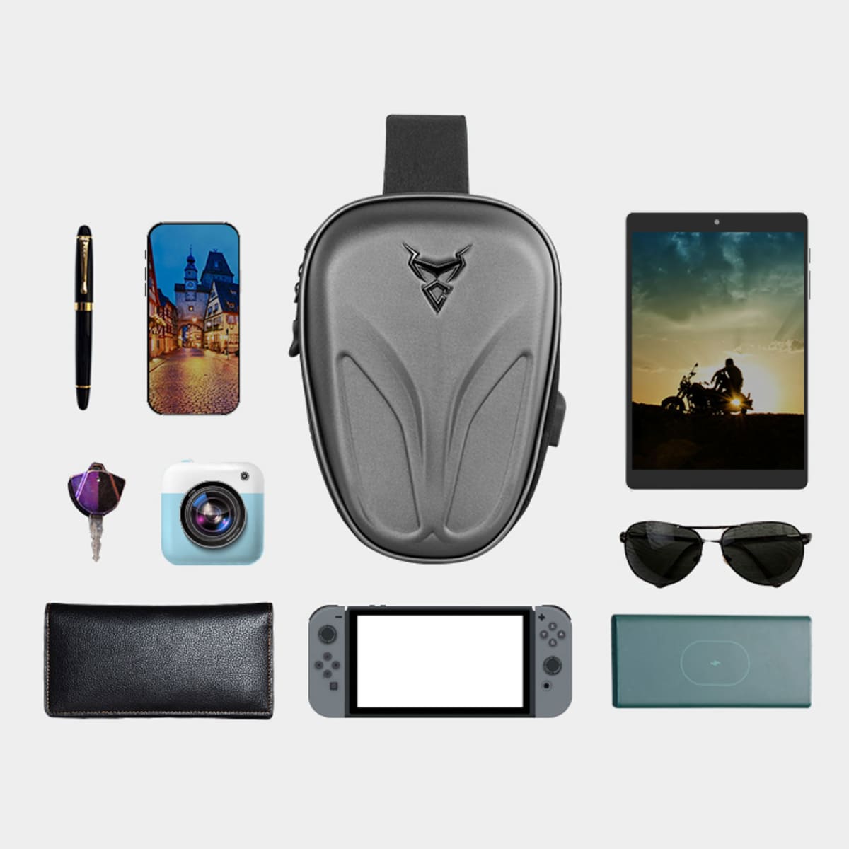 Bolso crossbody motocentric para moto 11-mc-0132 3,5 litros9