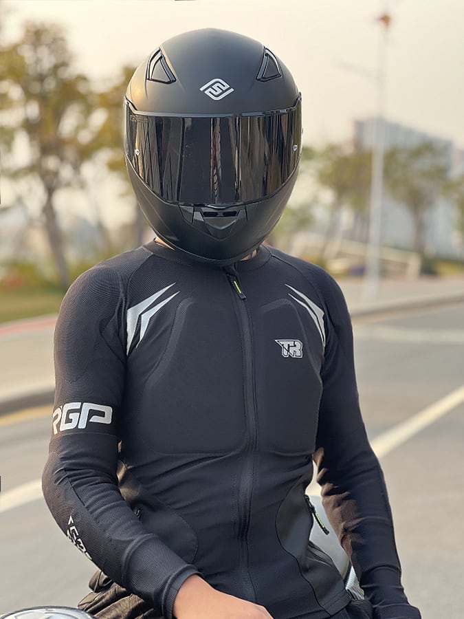 Chaqueta para moto con protecciones tiger racing tr-h54