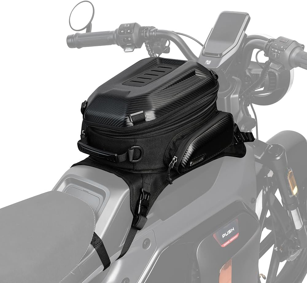 Bolso estanque para moto rhinowalk mtr3001 expandible 15 a 18 litros3