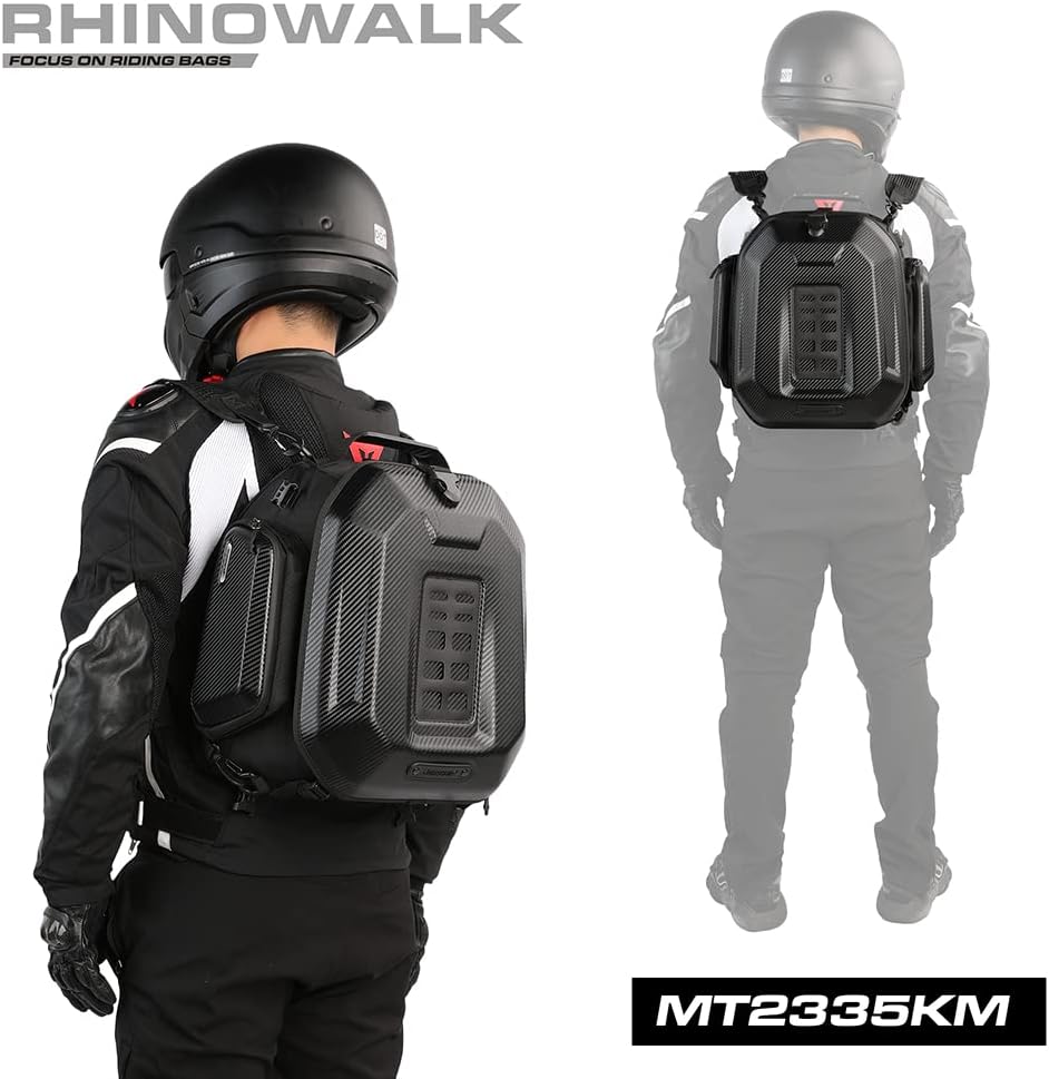 Bolso de cola para moto Rhinowalk MT2335 expandible de 23 a 35 litros Impermeable3