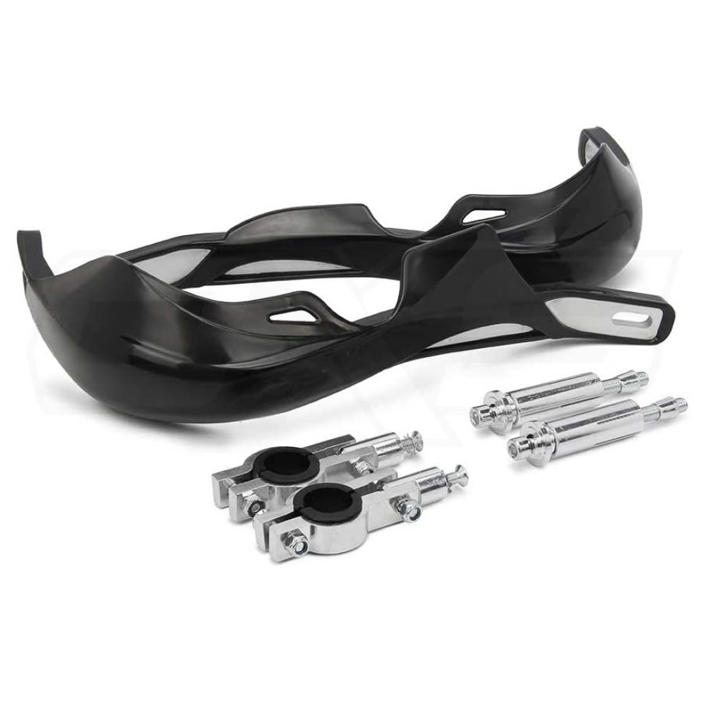 Cubre puños de Aluminio para Motos Enduro Cross ATV negro1