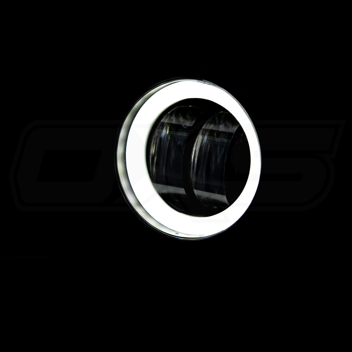 Neblinero led para moto halo con angel eyes 20w redondo1