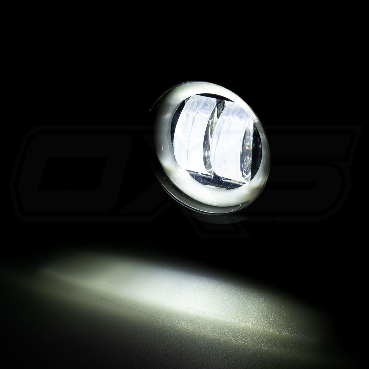 Neblinero led para moto halo con angel eyes 20w redondo2