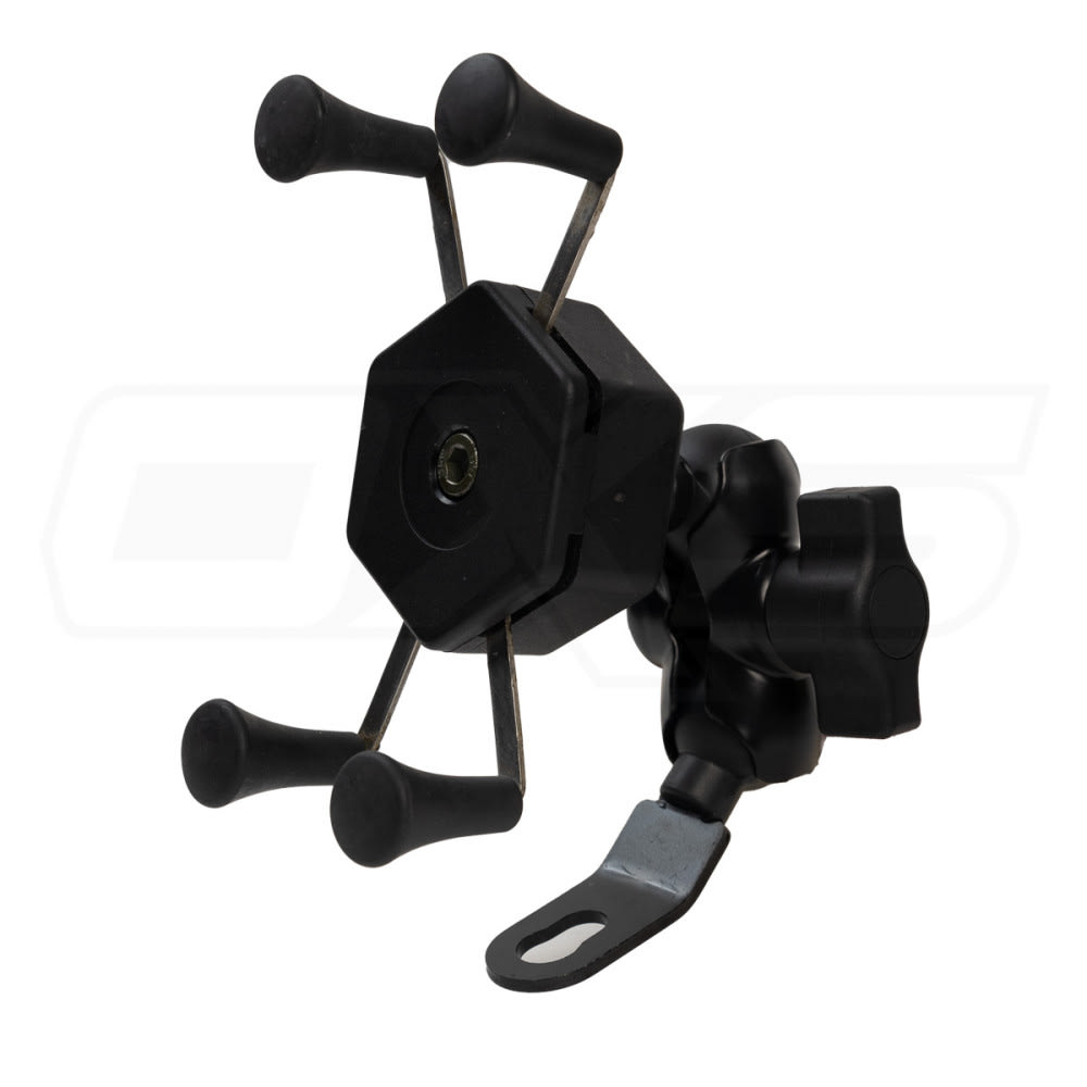 Soporte celular tipo araña para espejo moto1