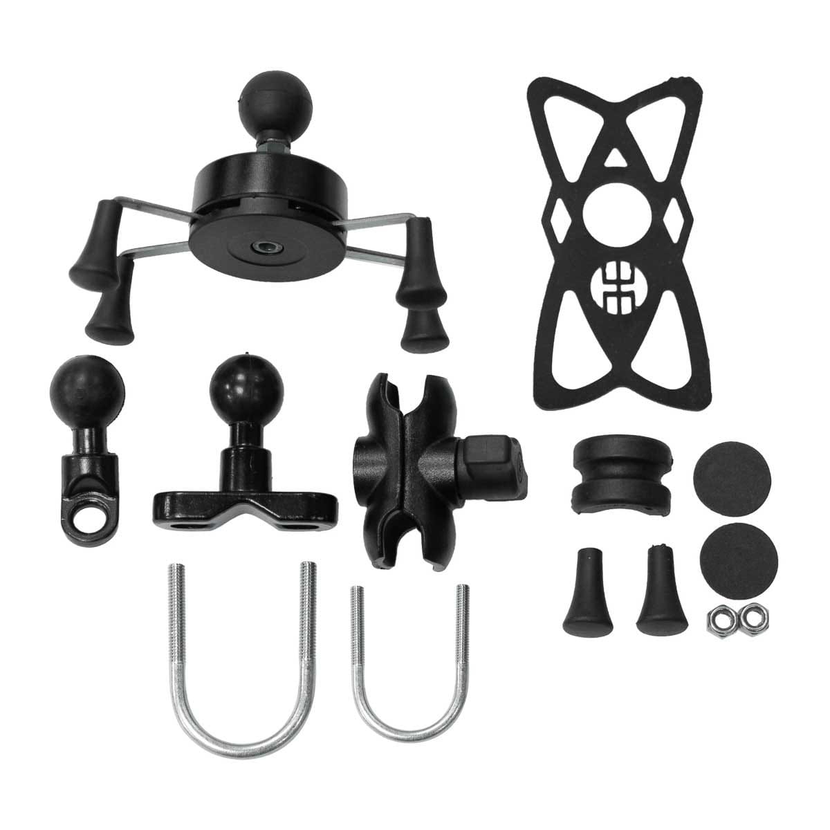 Soporte para celular moto moxi con base para espejo o volante tipo x2