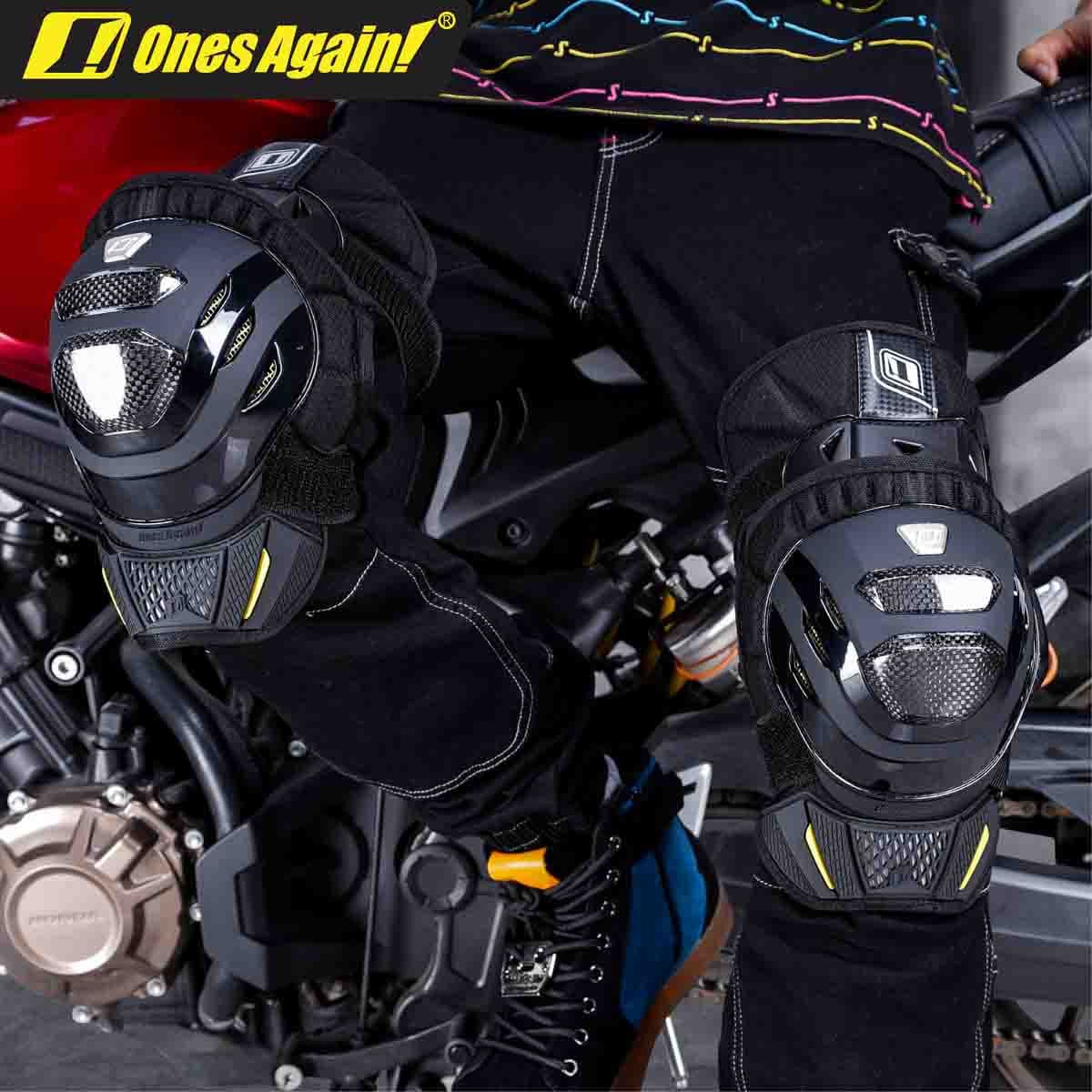 Rodilleras para moto ones again KP13 carbon3