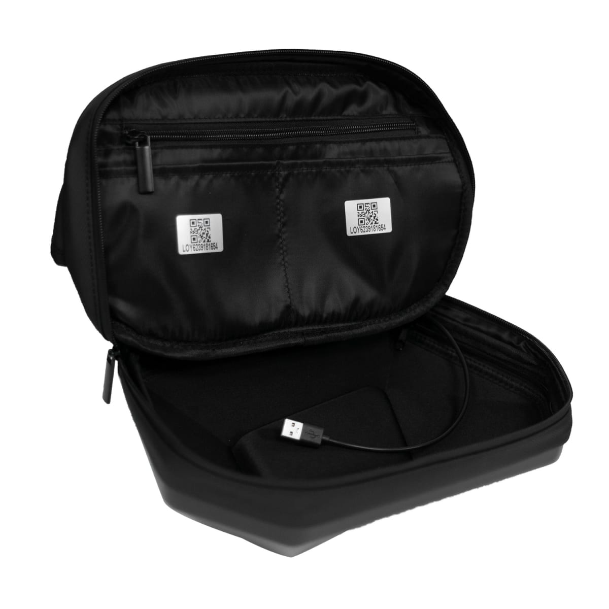 BOLSO CRUZADO BANANO PARA MOTO KNIGT PANTALLA LED DINÁMICA RIGIDO4