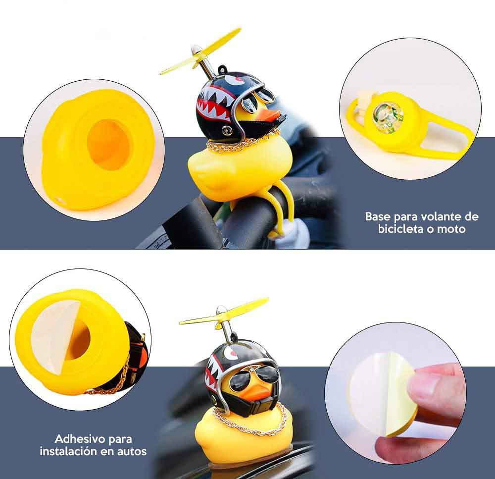 PATO MOTOQUERO GOMA ADORNO PARA MOTO SURTIDO5