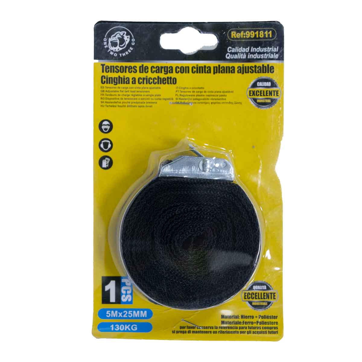 Tie down para carga auto moto 5mX2.5cm 100Kg2