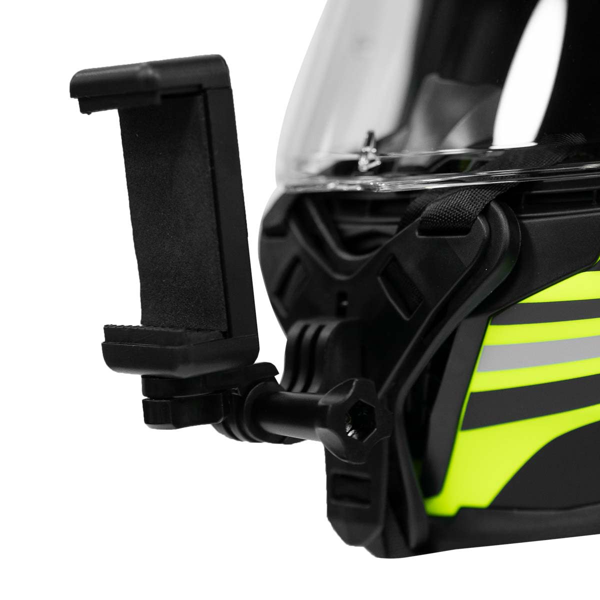 Soporte para camara gopro y celular menton casco moto2
