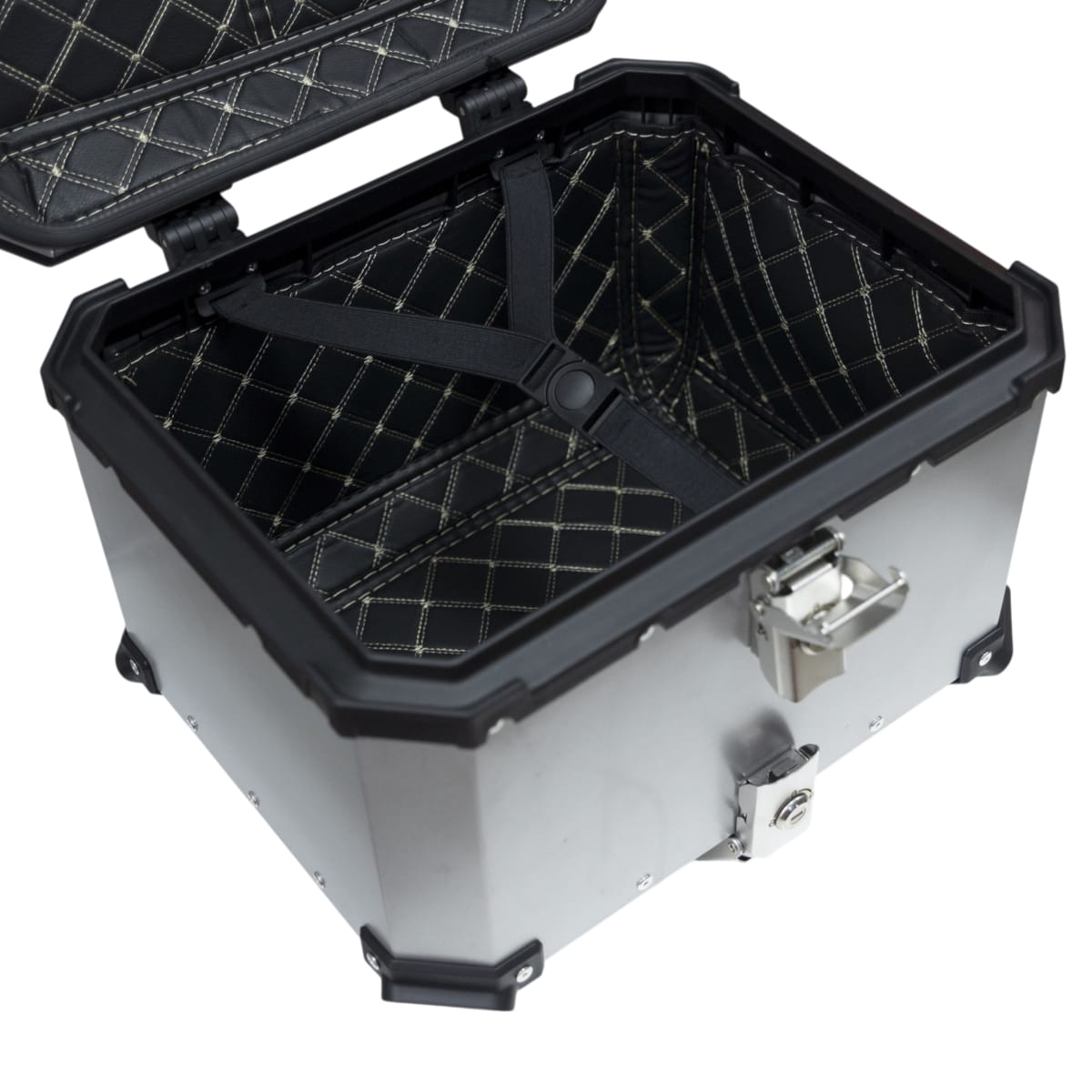 Maleta moto top case 4rs e702 45 litros aluminio silver desmontable3