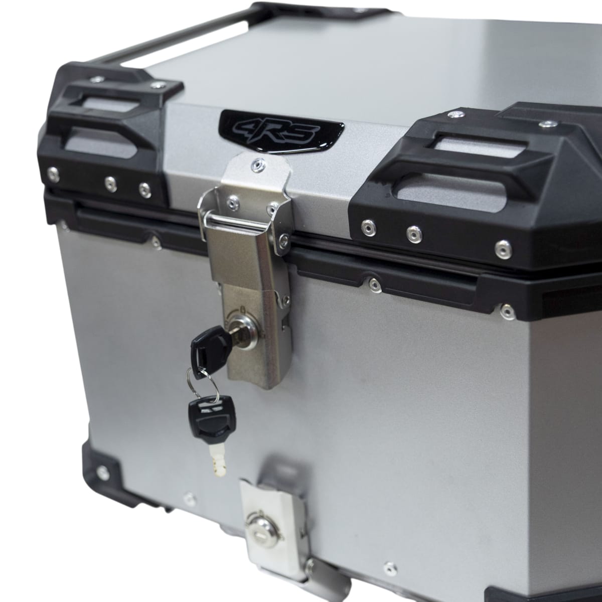 Maleta moto top case 4rs e702 45 litros aluminio silver desmontable4