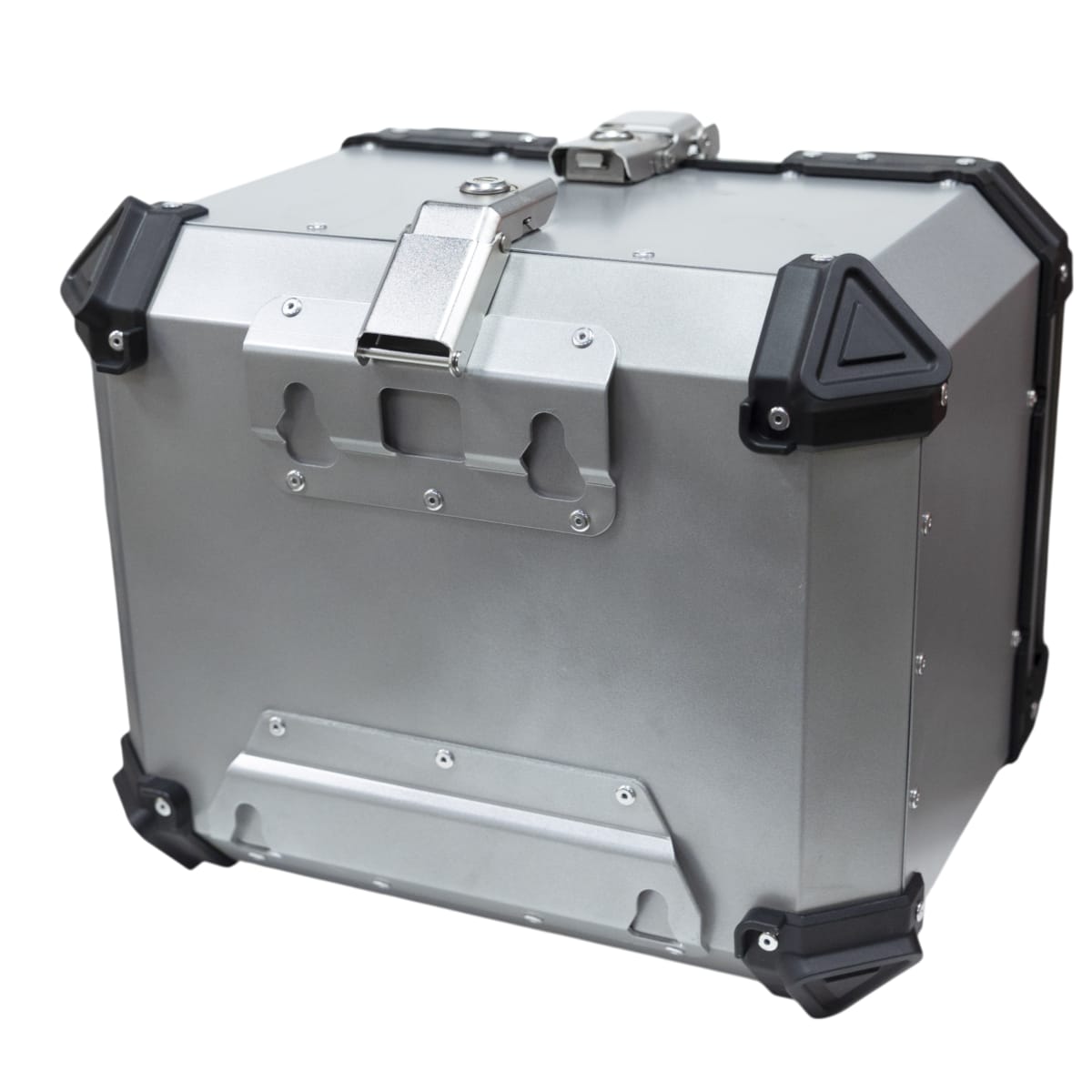 Maleta moto top case 4rs e702 45 litros aluminio silver desmontable6