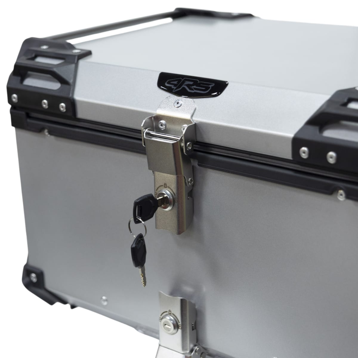 Maleta moto top case 4rs e705 65 litros silver aluminio desmontable5