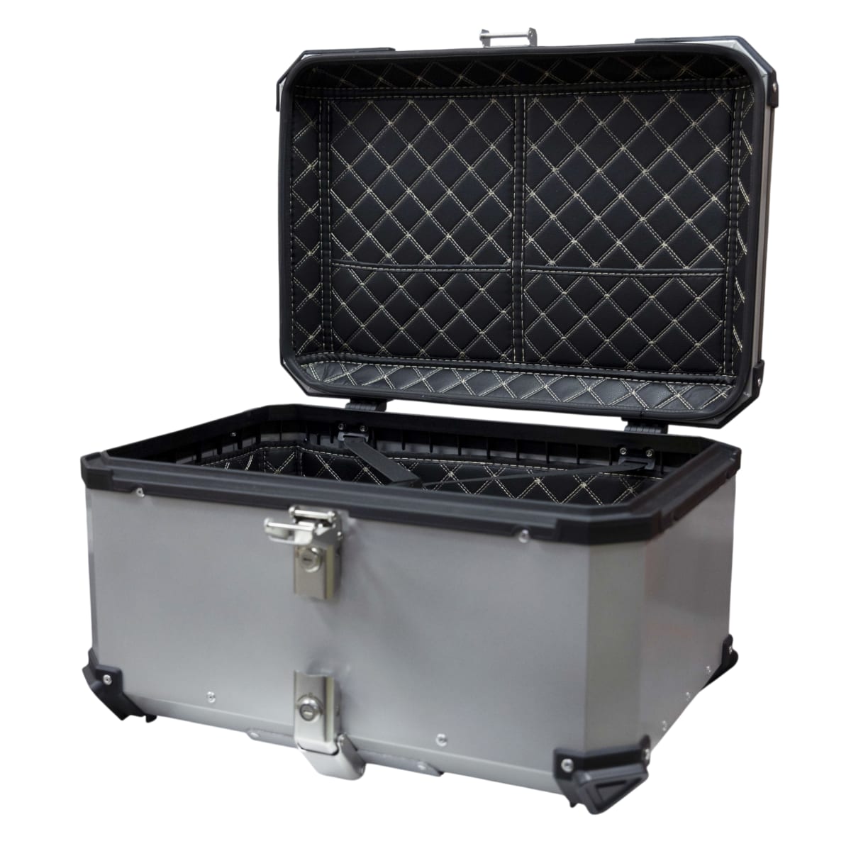 Maleta moto top case 4rs e705 65 litros silver aluminio desmontable2