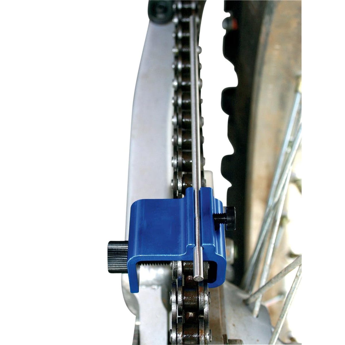 Herramienta para alineación de rueda moto2