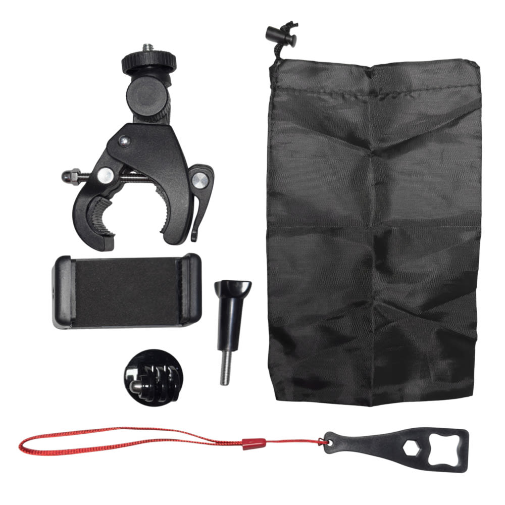 Set de accesorios camaras de accion para tubo moto bicicleta x-56b2
