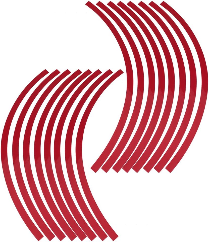 Set de adhesivos para llanta moto y auto aro 16 a 19 reflectante colores1