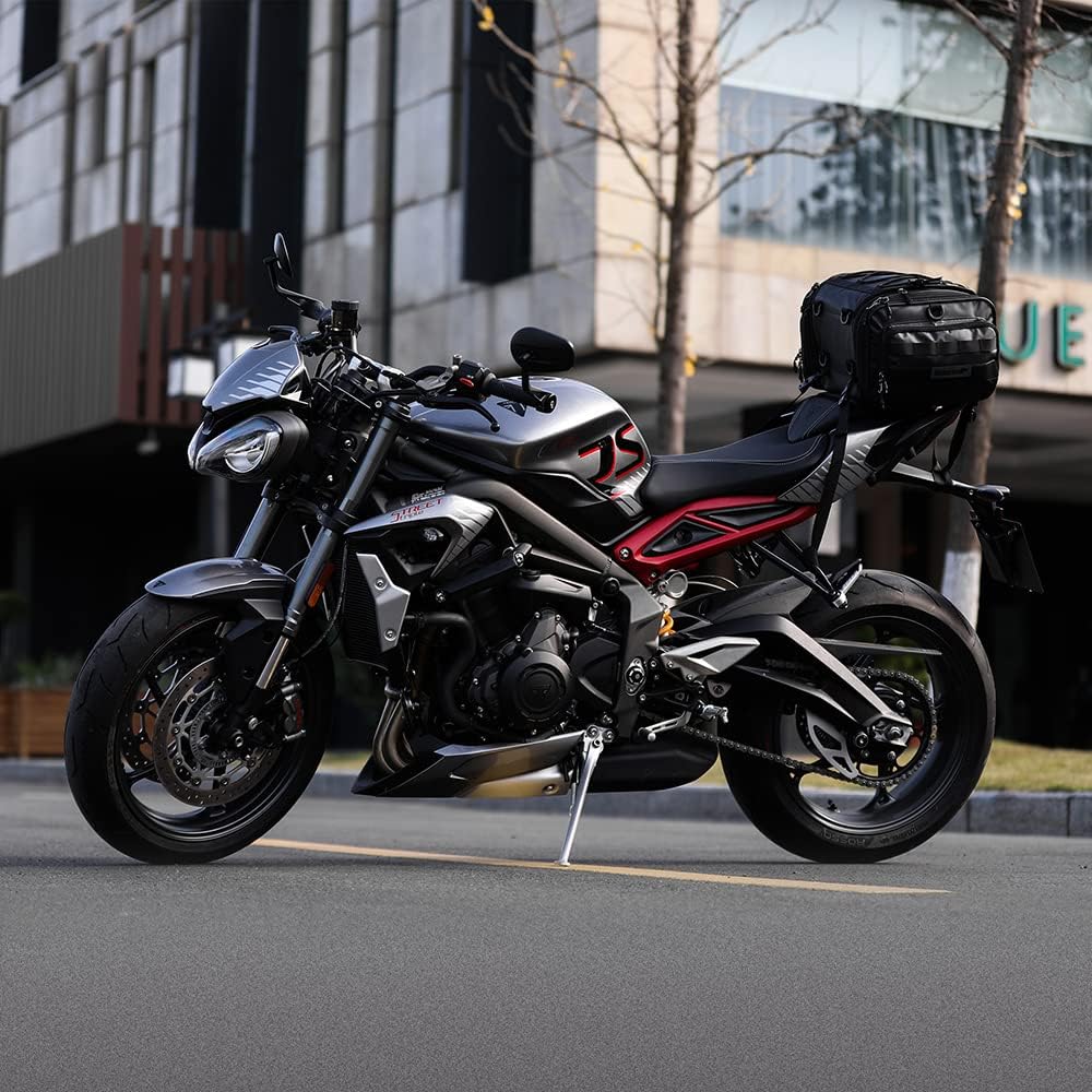 Bolso de cola para moto Rhinowalk MT4026 expandible de 19 a 26 litros impermeable5